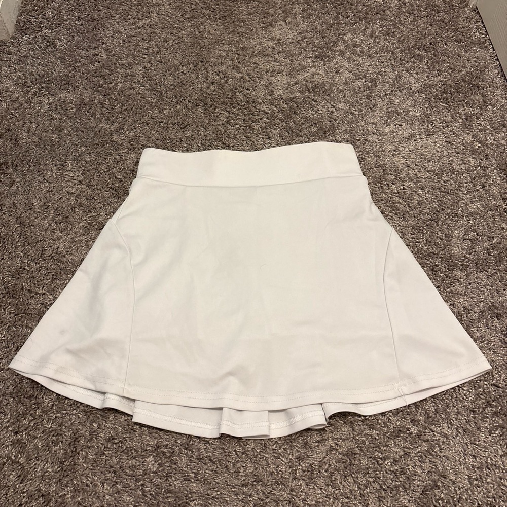 White A-Line Mini Skirt